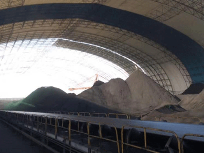 云浮煤棚料仓网架